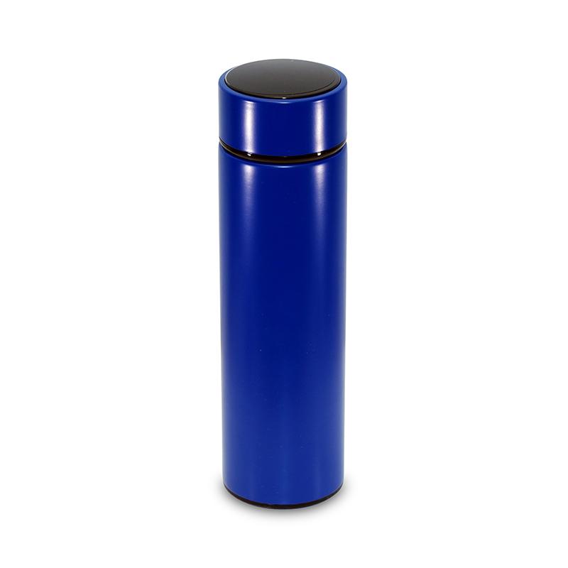 Insulated Smart Thermal Bottle With Real Time Temperature Display : Blue